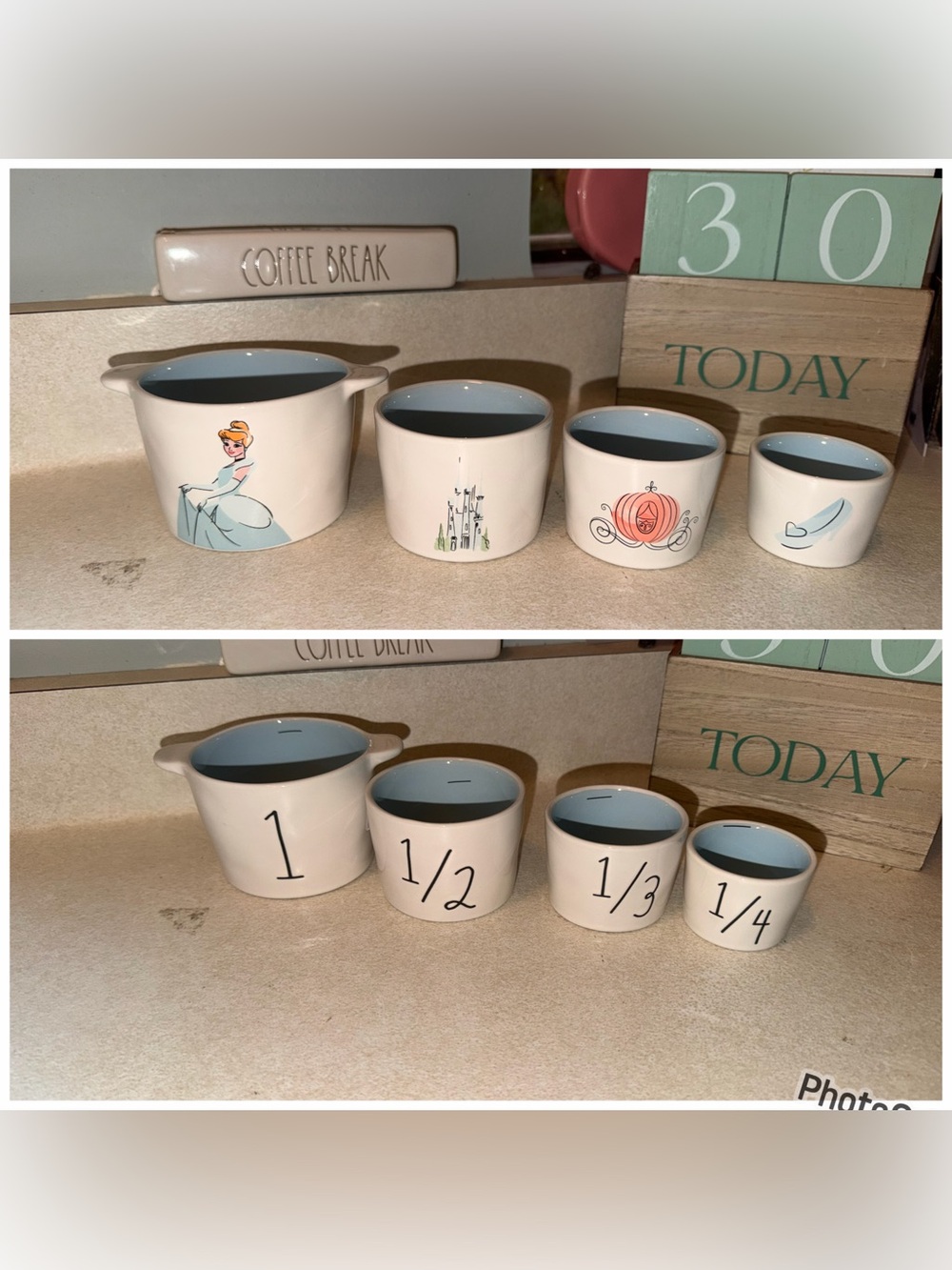 Rae Dunn cinderella measuring cups -